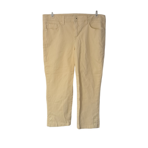 Gloria‎ Vanderbilt High-rise All Around Slimming Capri Jeans Yellow Size 4 - Picture 1 of 7